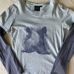 Mini Boden guinea pig long sleeve top, fits like 11-12